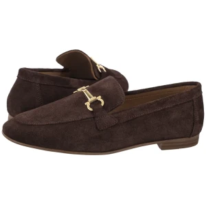 Loafersy Brązowe V478-03763-02TDM (VE923-a) Venezia