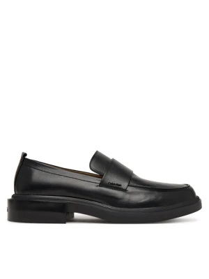 Loafersy Calvin Klein Cupped Band Loafer Lth HM0HM02065 Czarny