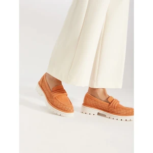 Loafersy Caprice 9-24750-42 Pomarańczowy
