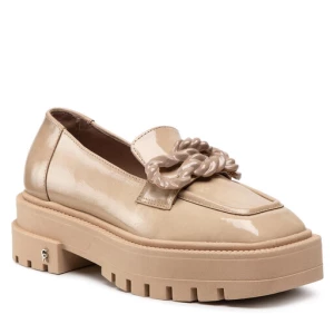 Loafersy Carinii B7807 Beżowy