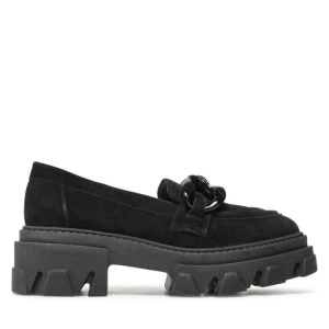 Loafersy Carinii B8106 Czarny