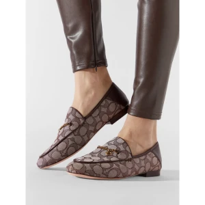Loafersy Coach Hanna Textured Jacq CC888 Brązowy