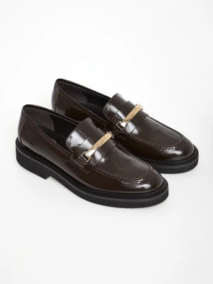 Loafersy damskie skórzane CESARE CASADEI