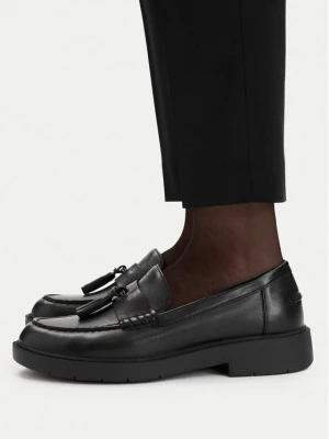 Loafersy Geox D Spherica Ec1 B D65DKA 43 C9999 Czarny