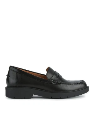 Loafersy Geox D Spherica Ec1 B D65DKB 00043 C9997 Czarny