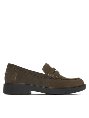 Loafersy Geox D Spherica Ec1 B D65DKB 22 C3009 Zielony ciemny