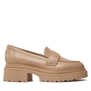 Loafersy Guess Finda FLTFIN LEA14 Beżowy