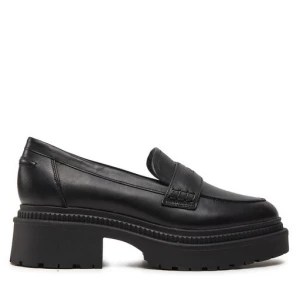 Loafersy Guess Finda FLTFIN LEA14 Czarny