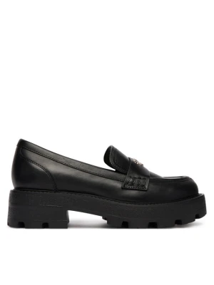 Loafersy Guess FLFYAM LEA14 Czarny