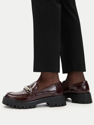 Loafersy Guess FLPALR ELE14 Bordowy