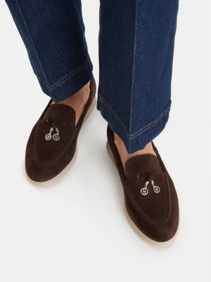 Loafersy Guess FLTNAI SUE14 Brązowy