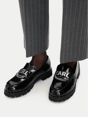 Loafersy KARL LAGERFELD Lowell KL42226 Czarny