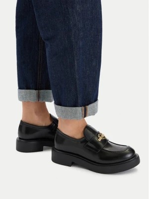 Loafersy LOVE MOSCHINO JA10404G1NJD000041 Czarny