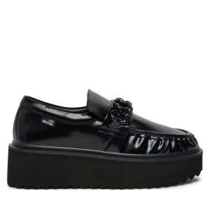 Loafersy LOVE MOSCHINO JA10446I0LJD0000 Czarny