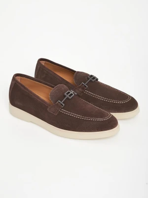Loafersy męskie zamszowe BALDININI