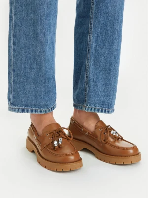 Loafersy MICHAEL Michael Kors Kenny 40R6KNFP1L Brązowy