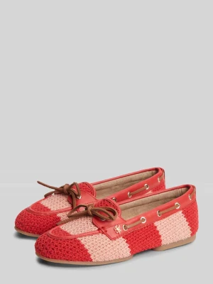 Loafersy o fakturze z kokardą Tommy Hilfiger