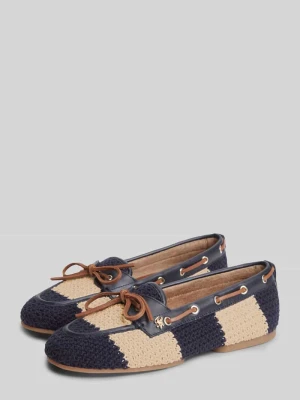 Loafersy o fakturze z kokardą Tommy Hilfiger