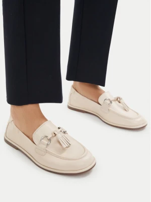 Loafersy Tamaris 1-24231-46 Kremowy