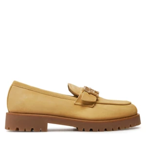 Loafersy Tommy Hilfiger Cleated Nubuck Boat Shoe FW0FW08062 Beżowy