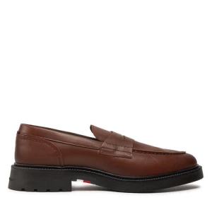 Loafersy Tommy Hilfiger Comfort Lwt Lth Loafer FM0FM05089 Brązowy