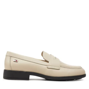 Loafersy Tommy Hilfiger Flag Leather Classic Loafer FW0FW08030 Beżowy