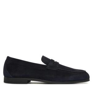 Loafersy Tommy Hilfiger Flexible Slim Suede Loafer FM0FM05745 Niebieski