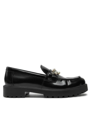 Loafersy Tory Burch Embellished Classic Lug Loafer 165828 Czarny