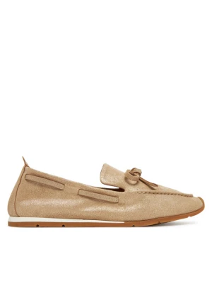 Loafersy Unisa Dimas Bm Złoty
