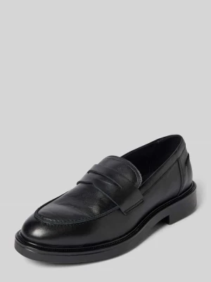 Loafersy z lekko profilowaną podeszwą Bianco Czarny