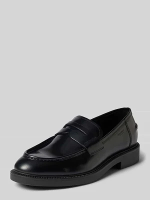 Loafersy z naturalnej skóry bydlęcej model 'ALEX M' Vagabond Czarny