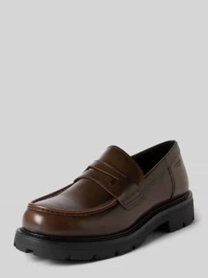 Loafersy z naturalnej skóry bydlęcej model 'CAMERON' Vagabond Ciemnobrązowy