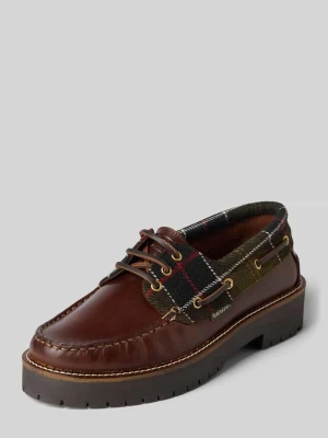 Loafersy z naturalnej skóry bydlęcej model 'Darras' Barbour Średniobrązowy