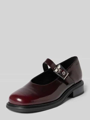 Loafersy z naturalnej skóry bydlęcej model 'ELLIS' Vagabond Bordowy