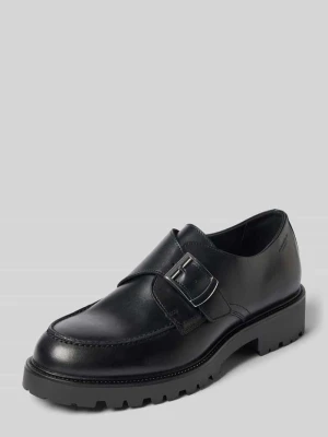 Loafersy z naturalnej skóry bydlęcej model 'KENOVA' Vagabond Czarny