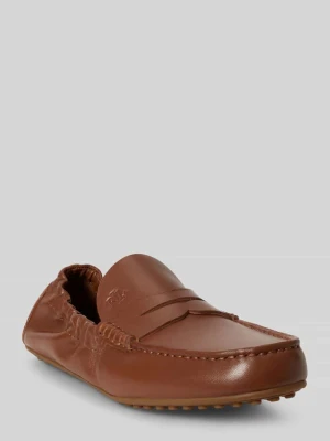 Loafersy z naturalnej skóry Lauren Ralph Lauren Koniakowy