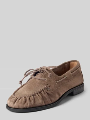 Loafersy z naturalnej skóry model 'Lycia' Boss