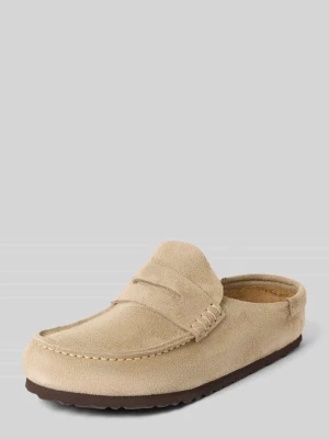 Loafersy z naturalnej skóry model 'Naples' Birkenstock