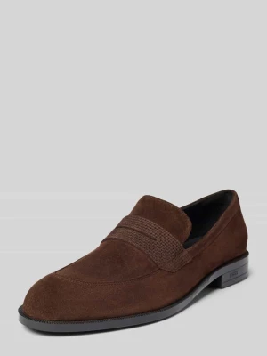 Loafersy z naturalnej skóry model 'TAYIL' Boss