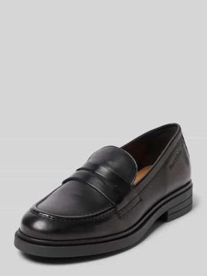 Loafersy z naturalnej skóry owczej model 'Paula 34' Marc O'Polo Czarny