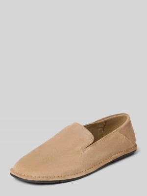 Loafersy z naturalnej skóry welurowej model 'ALVETTE 1B' Marc O'Polo