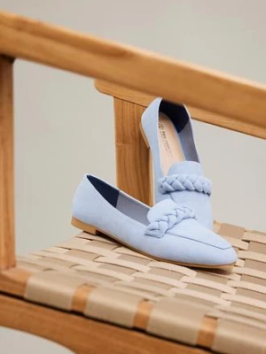 Loafersy z plecionym paskiem bonprix