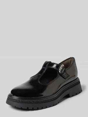 Loafersy z rzepem Tamaris Czarny