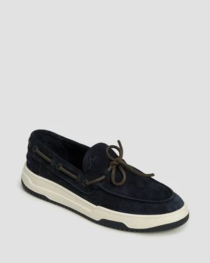 Loafersy Zamszowe Męskie Paul&shark Yacht Club Granatowe Paul and Shark