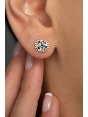 Lodie Silver Srebrne kolczyki-wkrętki z cyrkoniami rozmiar: onesize