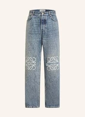 Loewe Jeansy Anagram Relaxed Fit blau