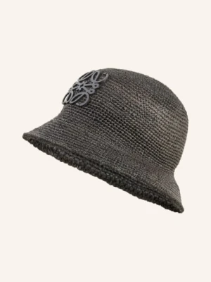 Loewe Kapelusz Słomkowy Anagram schwarz