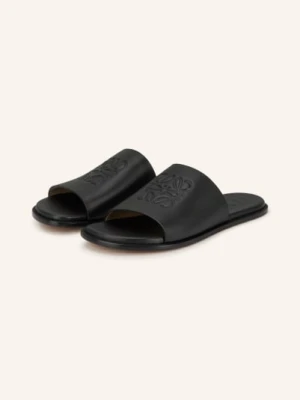 Loewe Klapki Flex Anagram schwarz