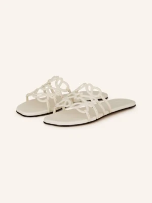 Loewe Klapki Petal Anagram weiss