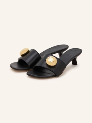 Loewe Klapki Typu Mules Pebble schwarz